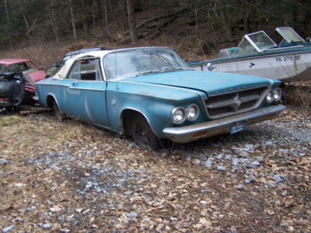 1963 Blue Chrysler 300 Series Convertible