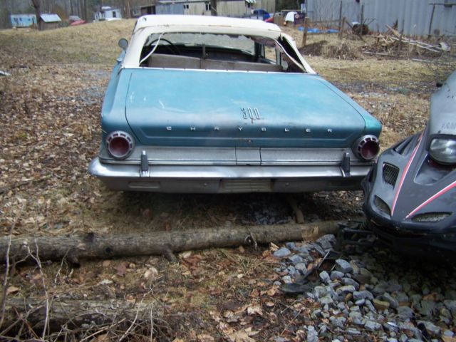 1963 Blue Chrysler 300 Series Convertible