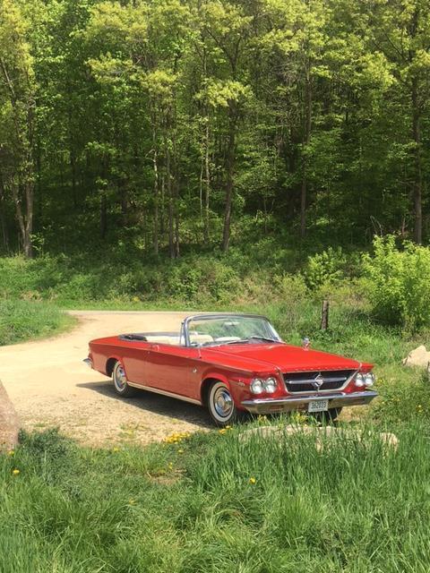 1963 Red Chrysler 300 Series Convertible