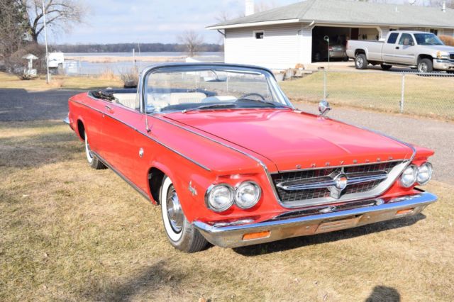 1963 Red Chrysler 300 Series Convertible