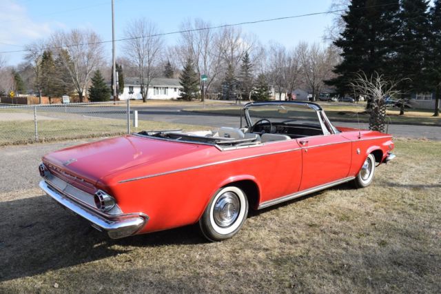 1963 Red Chrysler 300 Series Convertible