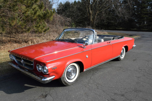 1963 Red Chrysler 300 Series Convertible