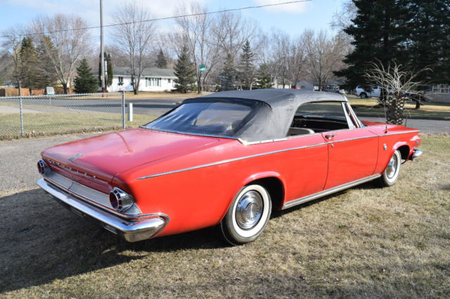 1963 Red Chrysler 300 Series Convertible