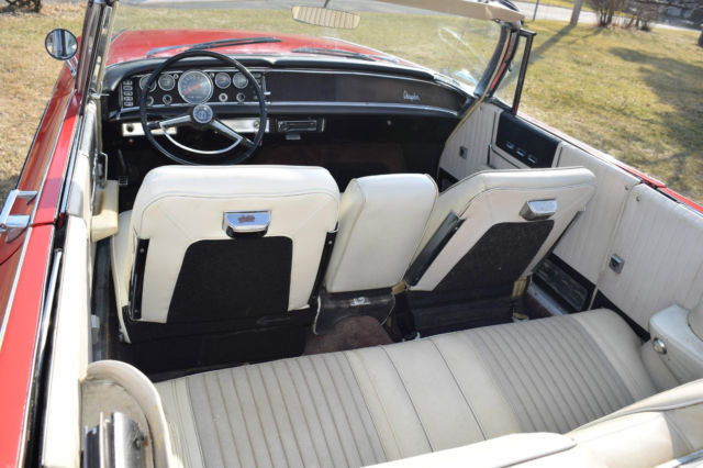 1963 Red Chrysler 300 Series Convertible