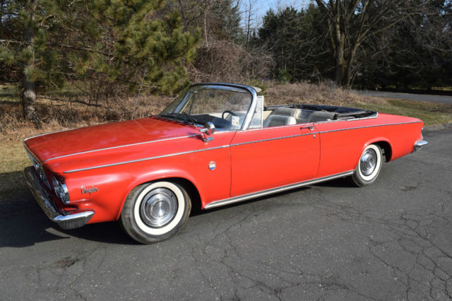 1963 Red Chrysler 300 Series Convertible