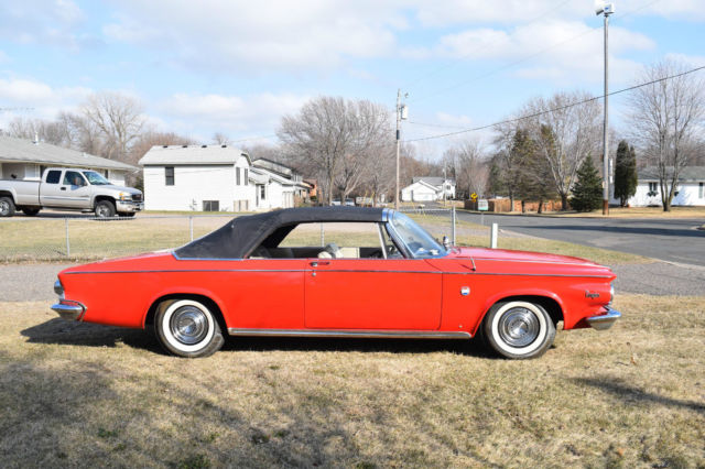 1963 Red Chrysler 300 Series Convertible