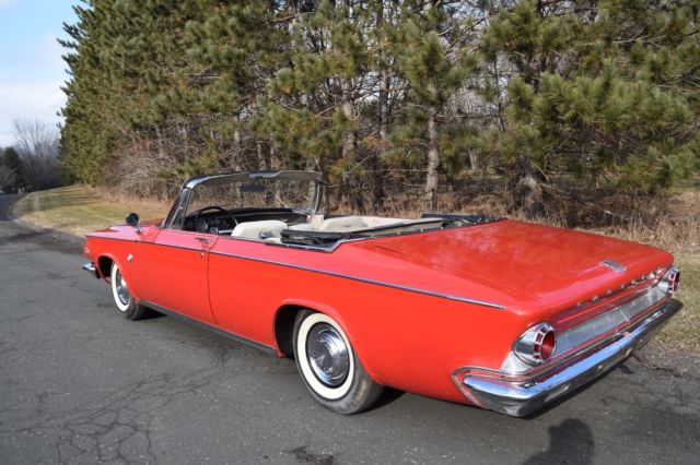 1963 Red Chrysler 300 Series Convertible