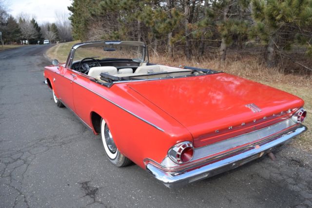1963 Red Chrysler 300 Series Convertible