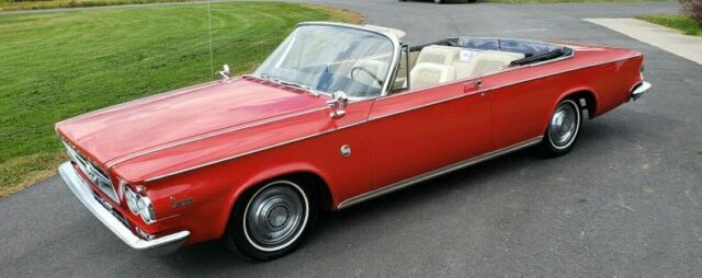 1963 Red Chrysler 300 Series 2 Door Convertible Convertible