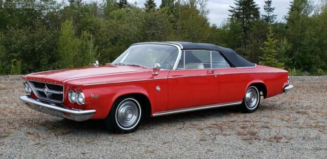 1963 Red Chrysler 300 Series 2 Door Convertible Convertible