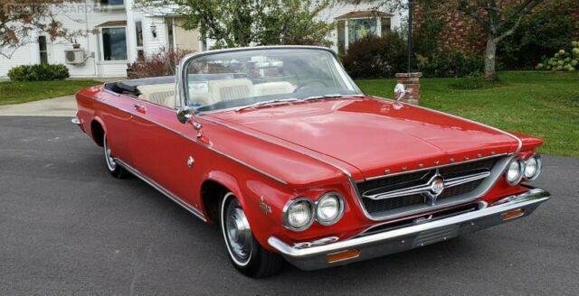 1963 Red Chrysler 300 Series 2 Door Convertible Convertible