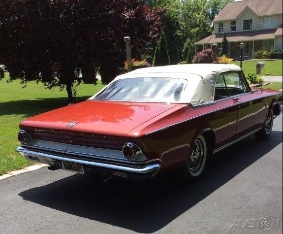 1963 Red Chrysler 300 Series Convertible