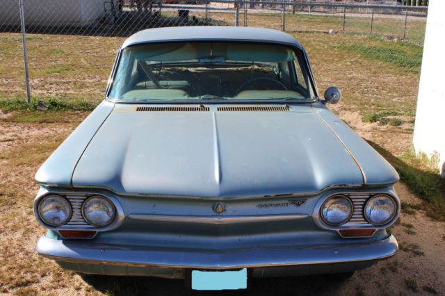 1963 blue Chevrolet Corvair