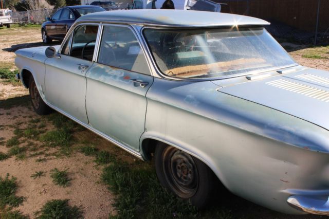 1963 blue Chevrolet Corvair