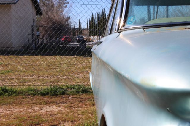 1963 blue Chevrolet Corvair