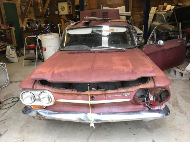 1963 Red Chevrolet Corvair Coupe