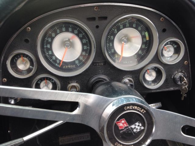 1963 Yellow Chevrolet Corvette Convertible
