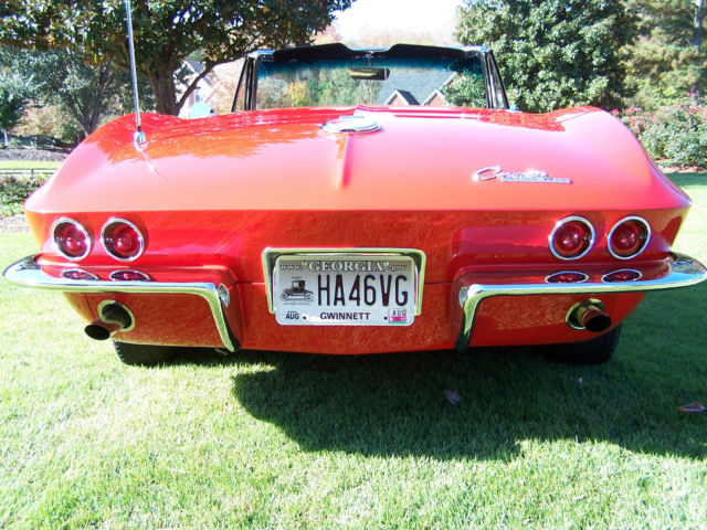 1963 Red Chevrolet Corvette Convertible