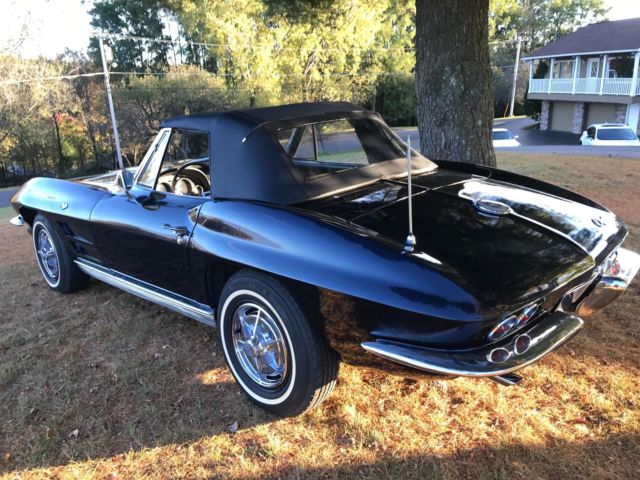 1963 Blue Chevrolet Corvette Convertible