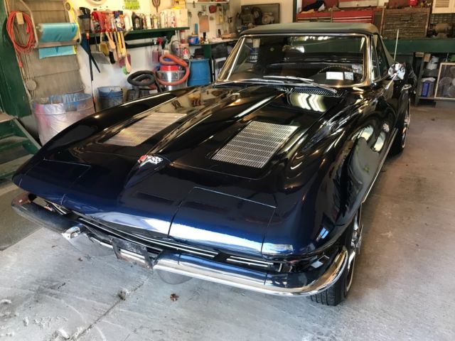 1963 Blue Chevrolet Corvette Convertible