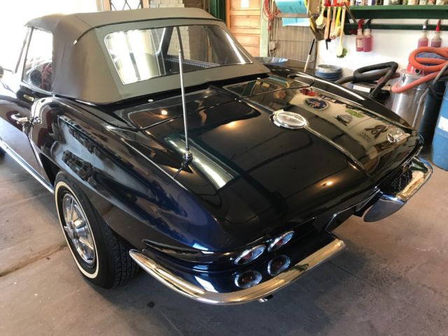 1963 Blue Chevrolet Corvette Convertible