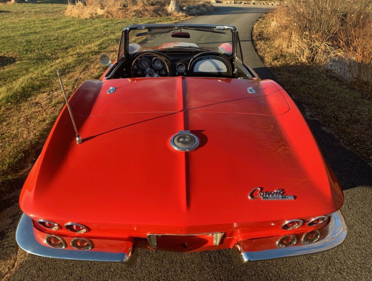 1963 Red Chevrolet Corvette Convertible