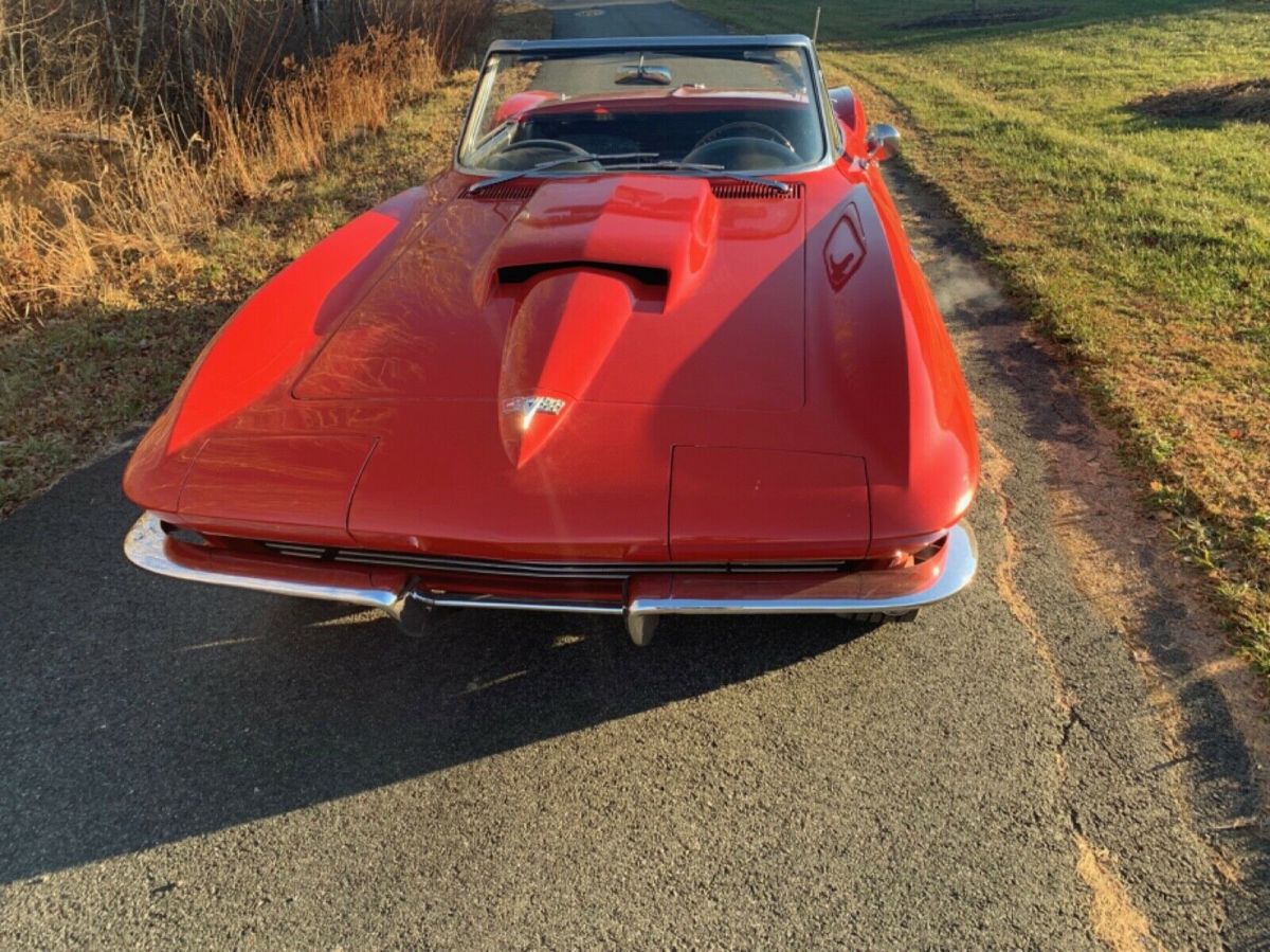 1963 Red Chevrolet Corvette Convertible