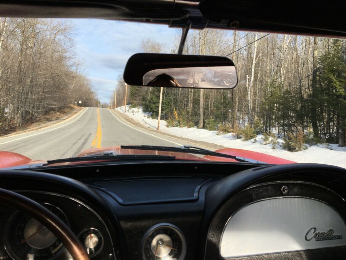 1963 Red Chevrolet Corvette Convertible