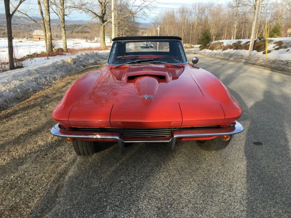 1963 Red Chevrolet Corvette Convertible