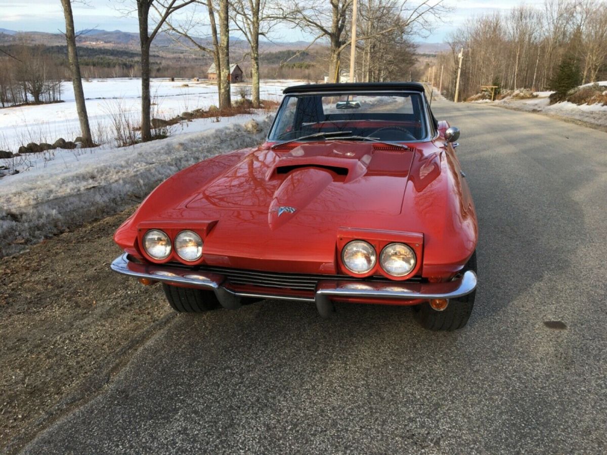 1963 Red Chevrolet Corvette Convertible