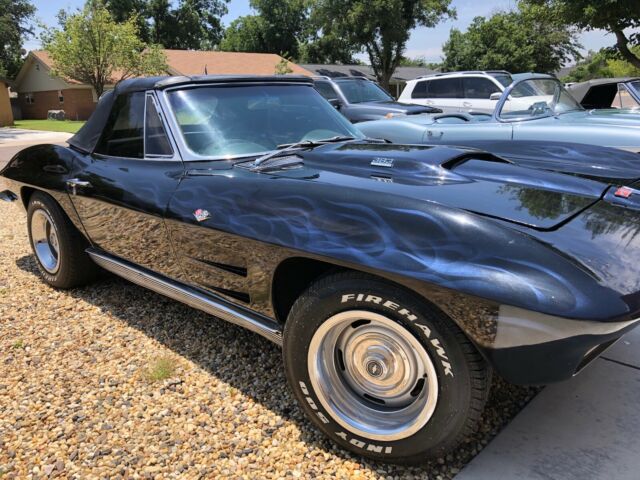 1963 Black Chevrolet Corvette Convertible