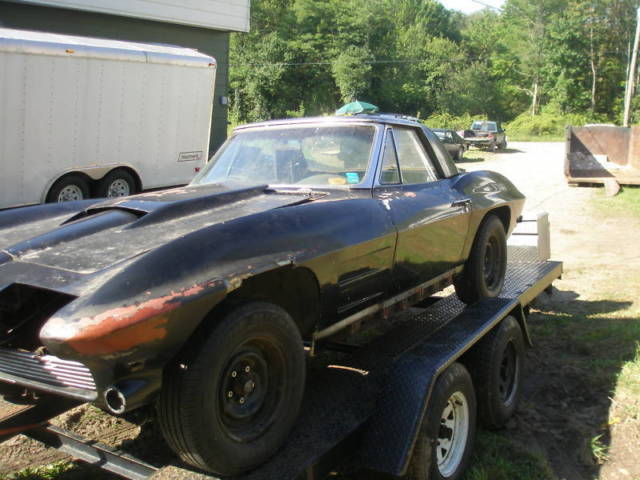 1963 Porsche Anthracite Brown Chevrolet Corvette Convertible