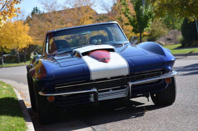 1963 Blue Chevrolet Corvette Convertible