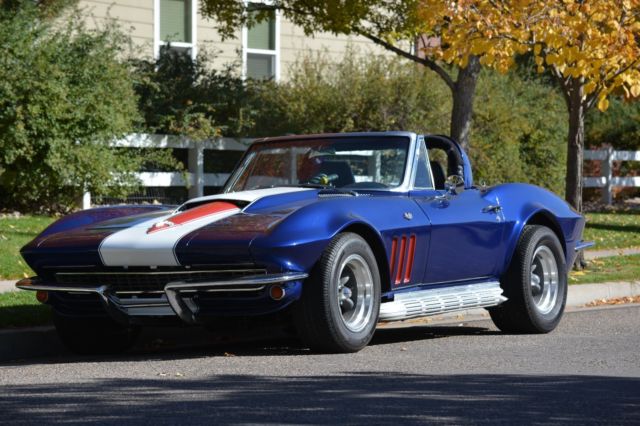 1963 Blue Chevrolet Corvette Convertible
