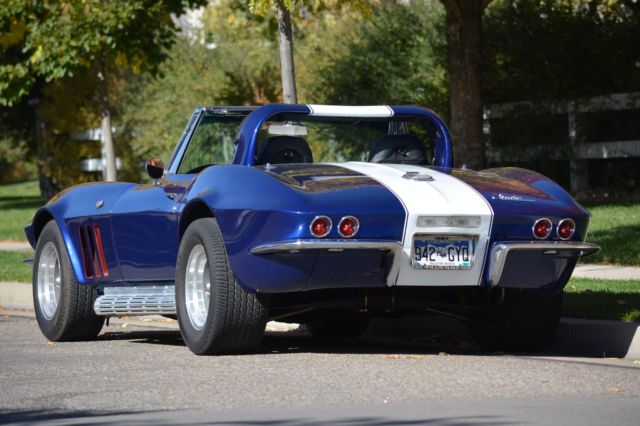 1963 Blue Chevrolet Corvette Convertible