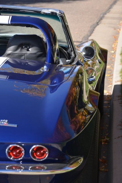 1963 Blue Chevrolet Corvette Convertible