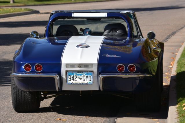 1963 Blue Chevrolet Corvette Convertible