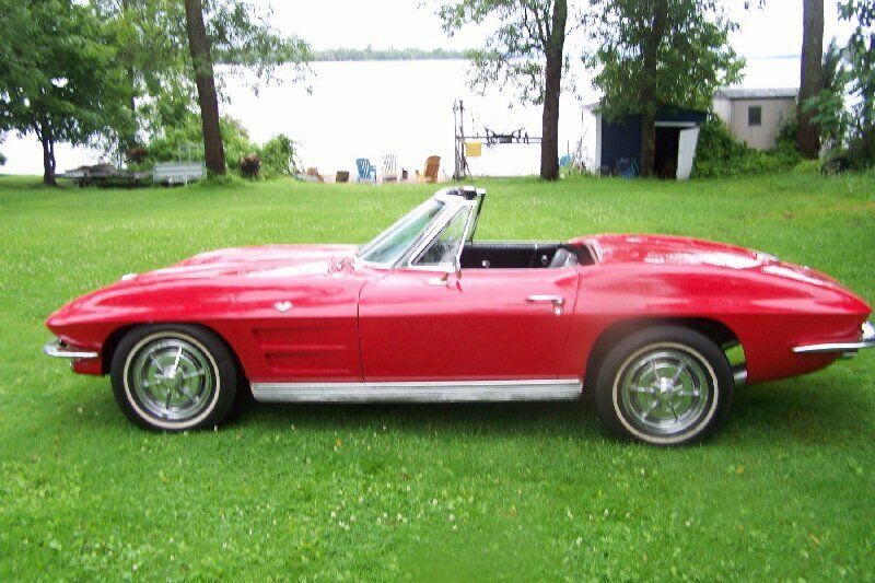 1963 Red Chevrolet Corvette Convertible