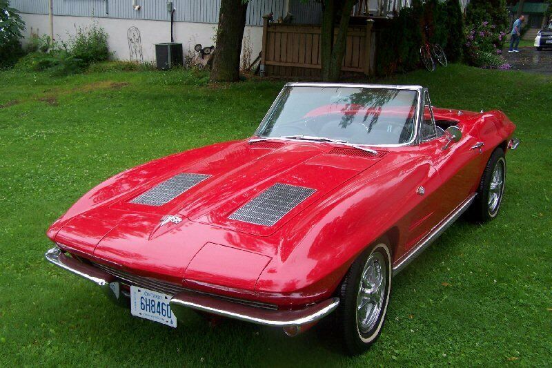 1963 Red Chevrolet Corvette Convertible