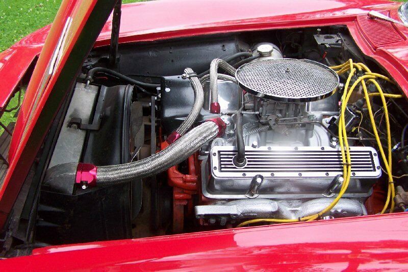 1963 Red Chevrolet Corvette Convertible