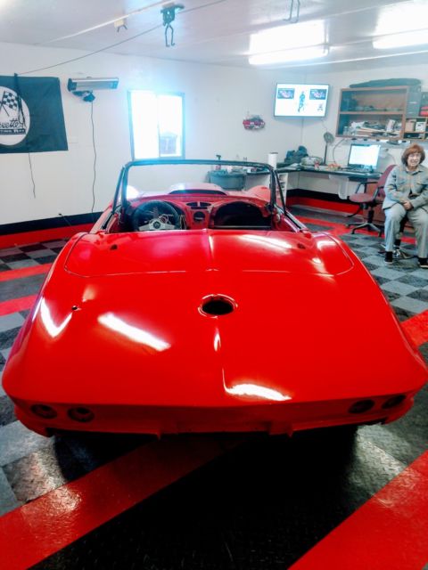 1963 Red Chevrolet Corvette Convertible