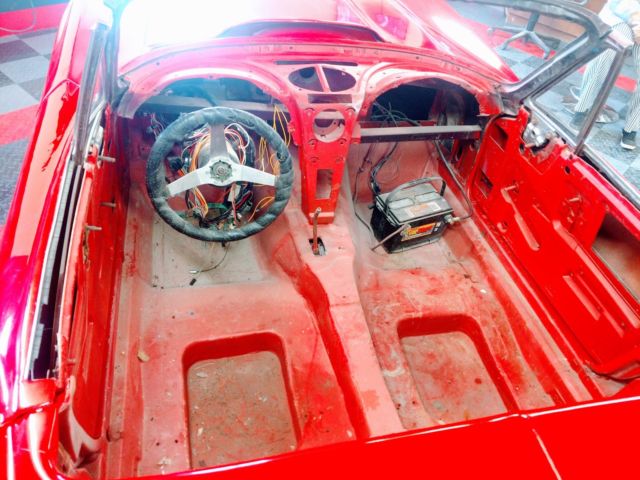 1963 Red Chevrolet Corvette Convertible