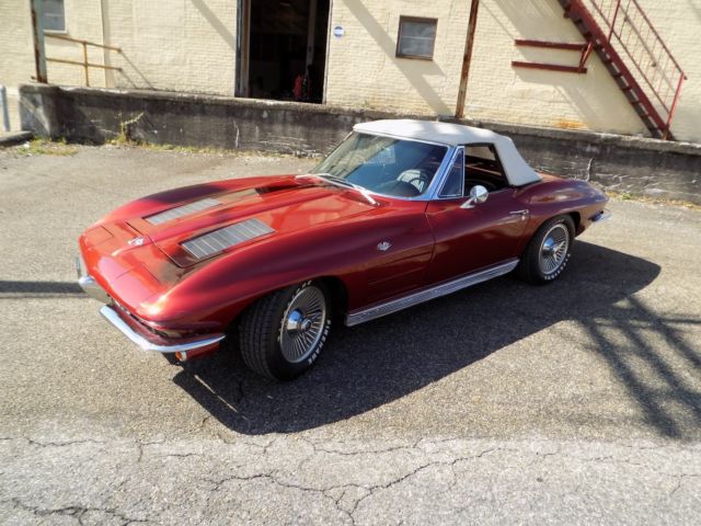 1963 Red Chevrolet Corvette CONVERTIBLE