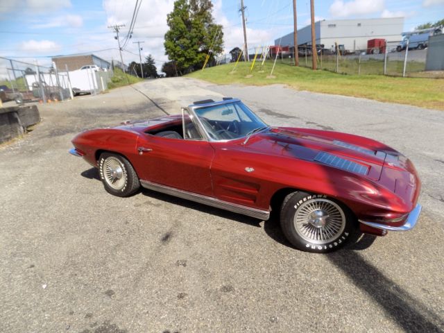 1963 Red Chevrolet Corvette CONVERTIBLE