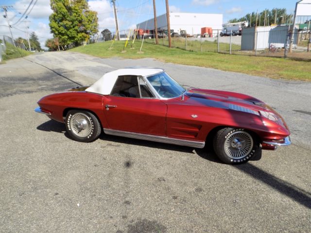 1963 Red Chevrolet Corvette CONVERTIBLE