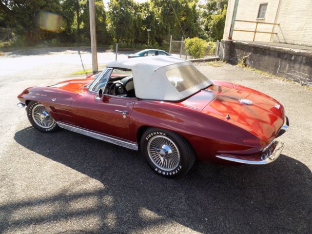 1963 Red Chevrolet Corvette CONVERTIBLE