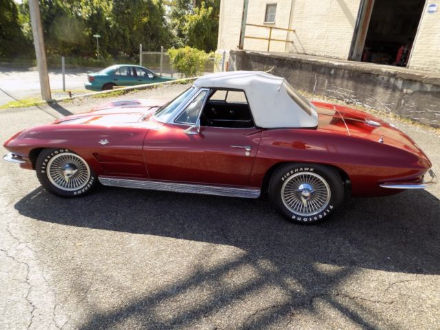 1963 Red Chevrolet Corvette CONVERTIBLE