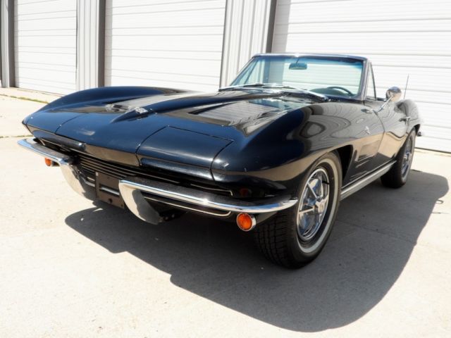 1963 Black Chevrolet Corvette Convertible