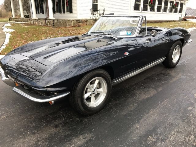 1963 Daytona Blue Chevrolet Corvette Convertible