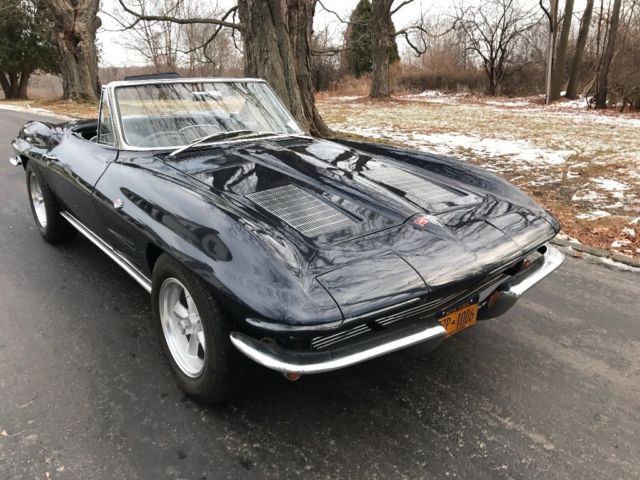 1963 Daytona Blue Chevrolet Corvette Convertible